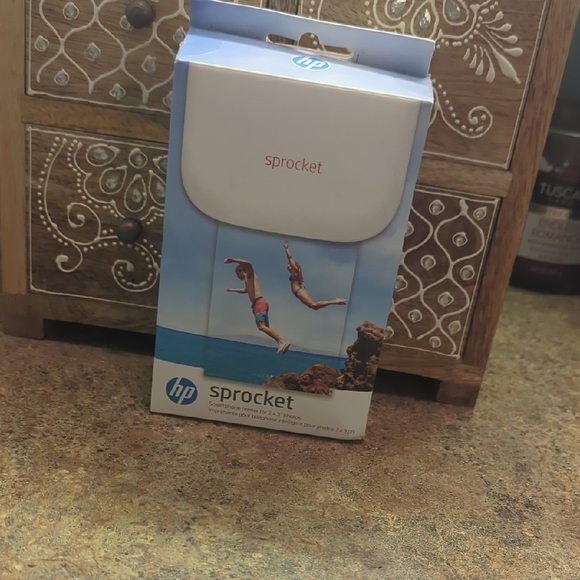HP Sprocket Photo Printer - Blue and White